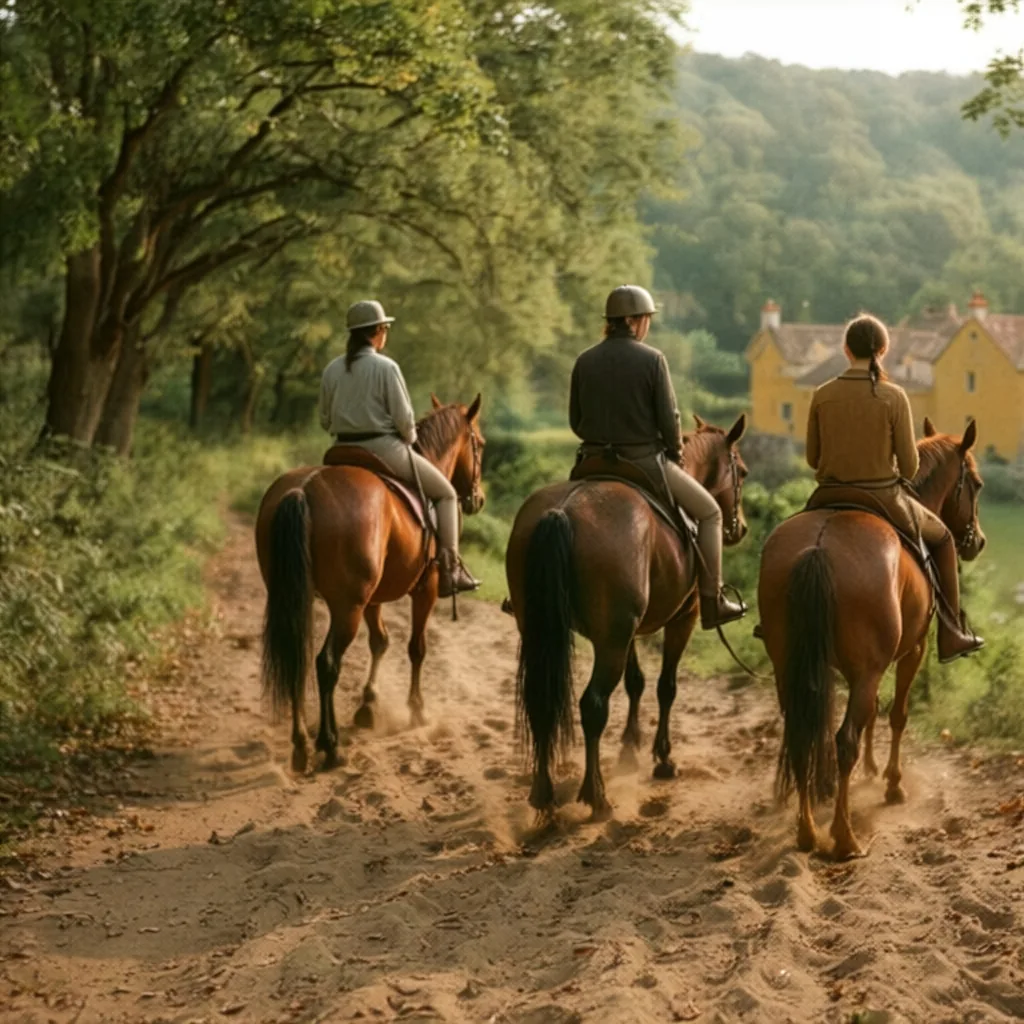Balade à cheval en Dordogne, autour de Bergerac