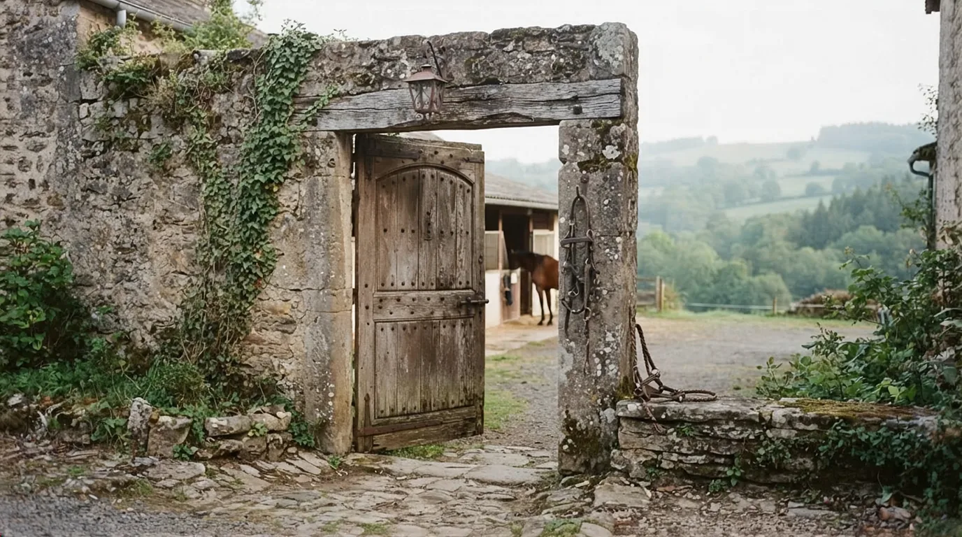 Entrée du Ferme équestre de Gueyte, centre équestre à Bergerac