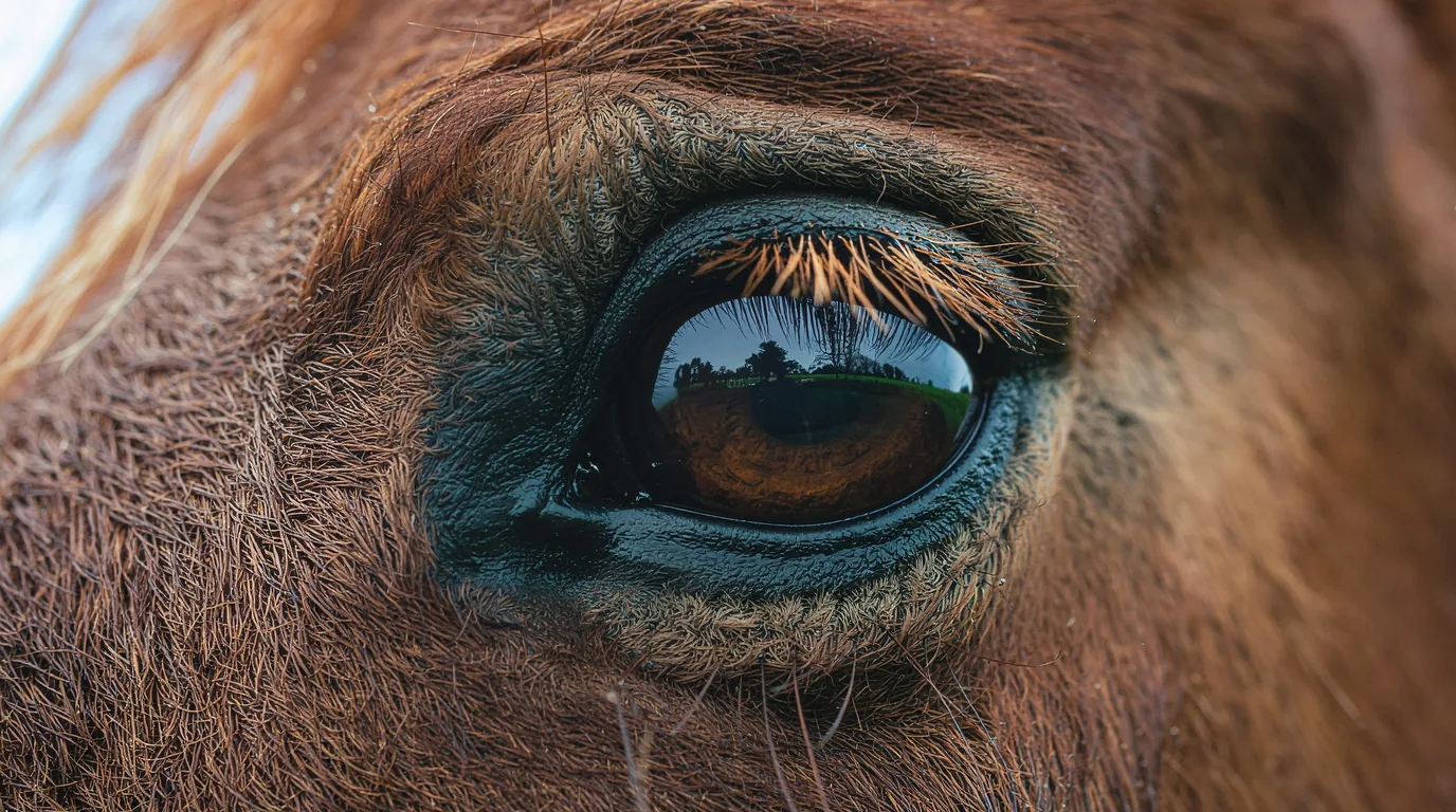 Un regard de cheval au Ferme équestre de Gueyte, Bergerac